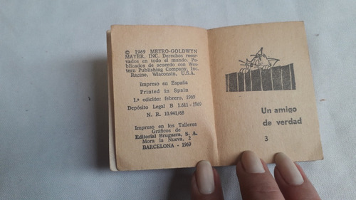 Cuento Bolsillo * Tom Y Jerry * Bruguera 1969 Mini Infancia (Usado)