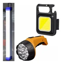 Comprar Kit X3 Linternas Reflectorluz Emergencia Led Camping Pesca
