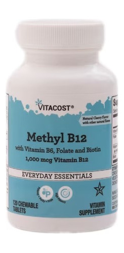 Vitamina B12 Metil Sublingual 1000mcg 120 Tabletes Cod.  130