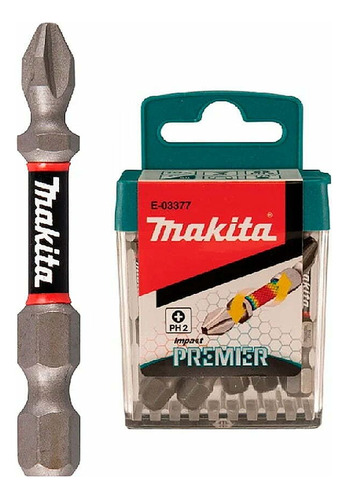 10 Un. Punta De Torsion Flip Top Ph2 Impact Premier Makita