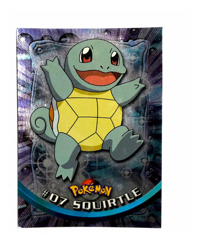 Pokémon Topps #07 Squirtle Serie 1 Foil Excelente Estado