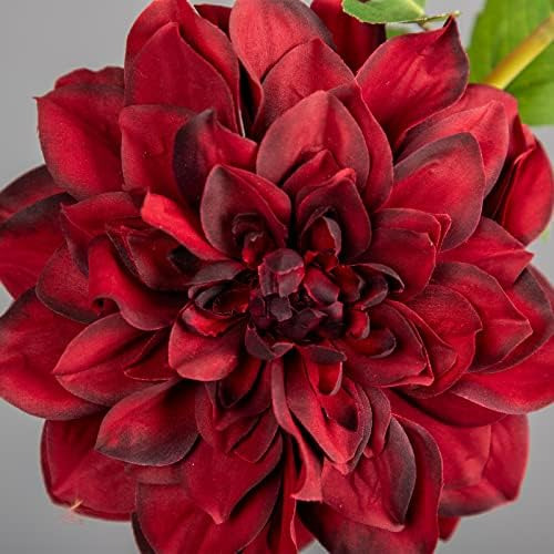 Dalia Artificial 24 Flores De Seda De Tallo Largo Falso, 5 P