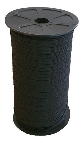 Elástico Negro De 5mm Rollo De 300mtr