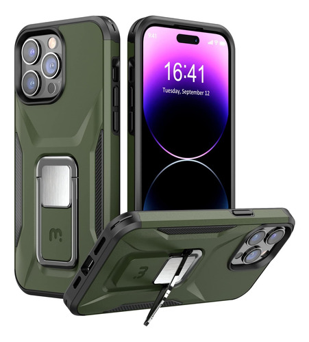 Funda Mybat Para iPhone 14 Pro Max Mag Kick Army