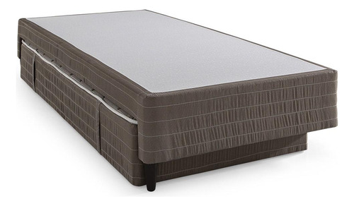 Base Cama Box Auxiliar Herval Solteiro Master, Molas Bonnel Cor Marrom