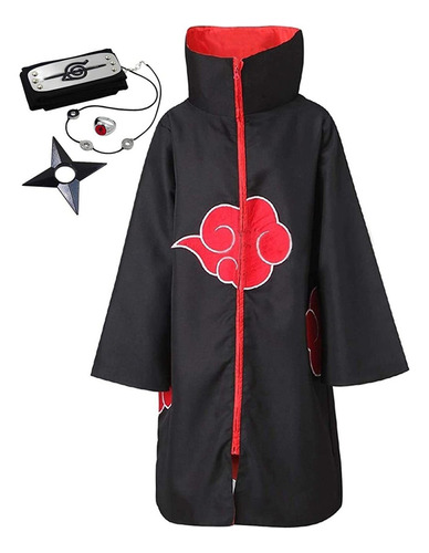 Túnica De Cosplay De Halloween, Akatsuki Uchiha Itachi