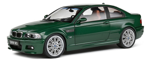 Miniatura Réplica Bmw E46 M3 Coupe 2000 1:18 Solido Verde