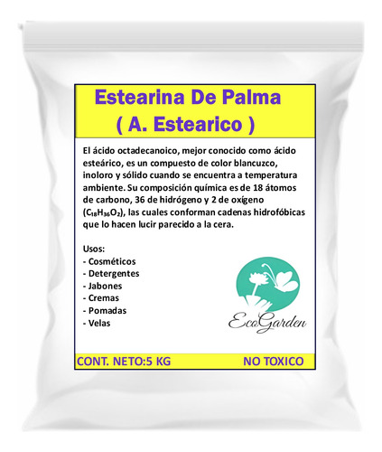 Estearina De Palma Esteárico Vegetal 5 Kg