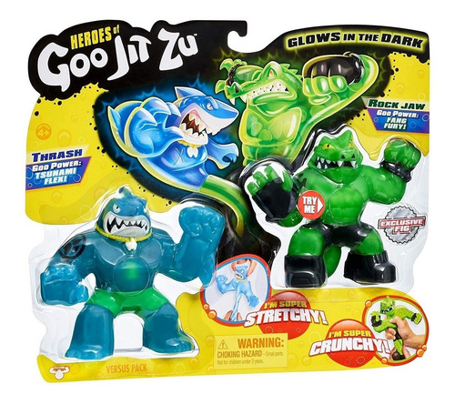 Figura Super Flexible X2 Heroes Of Goo Jit Zu 12cm Tor 41014