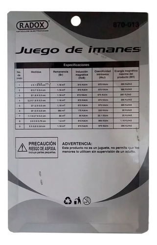 Juego De 13 Imanes Para Electronica Estudiantes 9 Modelos