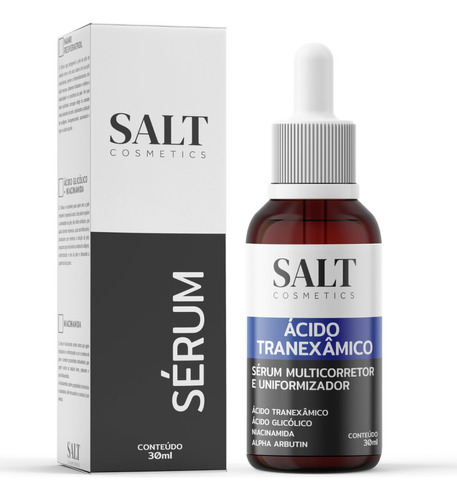 Sérum Ácido Tranexâmico y Niacinamida y Ácido Glicólico Momento De Aplicação Dia Noite Tipo De Pele Todo Tipo De Pele Salt Cosmetics