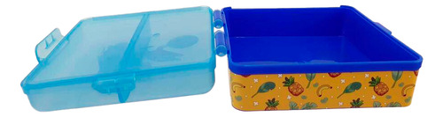 Taper Sandwichera Multicompartimento Cuadrado 3 En 1 Bluey