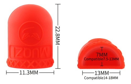 Funda Silicona X2 Apta Para Manija, Collar, Cierre, Mtb Ruta Rojo