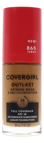 Covergirl Base De Maquillaje 24hr Outlast Extream Wear 3 En1 Tono 865 Tawny