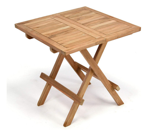 Linklife Mesa Auxiliar Plegable Para Exteriores, De Madera .