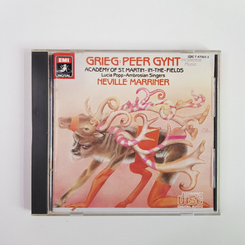 Grieg* Cd: Peer Gynt* Neville Marriner* Japón* C/nuevo*
