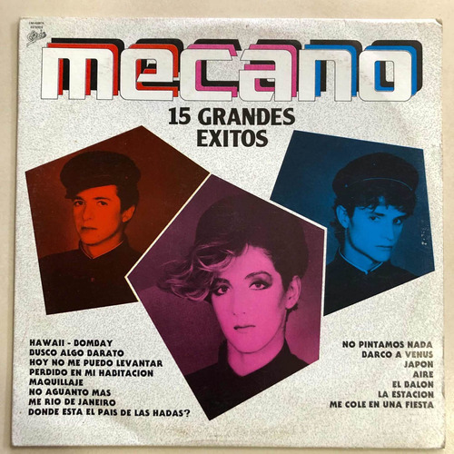 Mecano Lp 15 Grandes Exitos