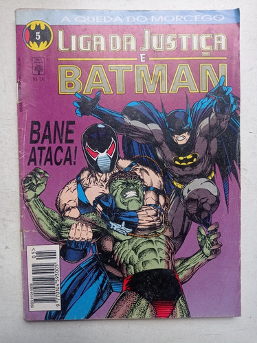 Hq Liga Da Justiça E Batman Nº 5 - Ed. Abril - 1994 