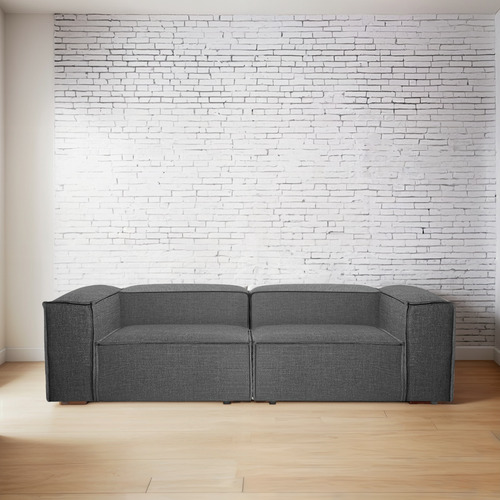 Sala Modular Loveseat Sillón Latt Moderna Lino Dalton Minima