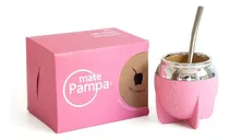 Comprar Mate Pampa Tradicional Boca Cerrada + Bombilla Color Rosa Tradicional rosa boca cerrada