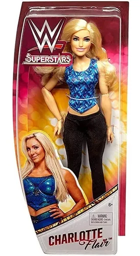 Boneca Igual A Barbie Superstars Wwe Charlotte Flair Mattel
