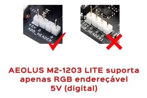 Imagem 3 de 3 de Kit 3 Cooler Gamer Rgb Gamdias Aeolus M2 1203 Lite 120mm