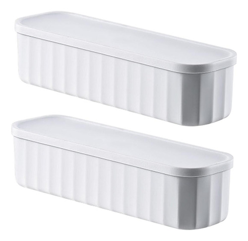 Estuche De Almacenamiento Multiusos De 2 Piezas Con Tapa