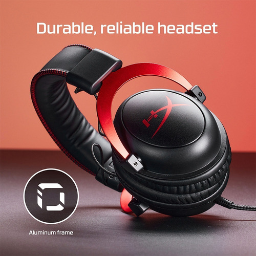 Auriculares gamer HyperX Cloud II KHX-HSCP rojo con luz LED