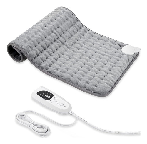 Almofada De Fisioterapia, Cobertor Elétrico 30x60cm, 6 Nívei Cor Cinza