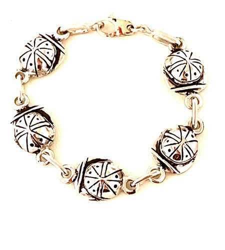 Pulsera Plata 900 Eslabones Casco Ecuestre