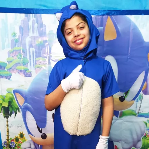 Fantasia Infantil Luxo Sonic