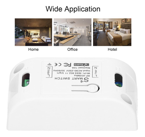 Control Remoto Inalámbrico Kr2201w-4 App 433mhz Wifi Timing