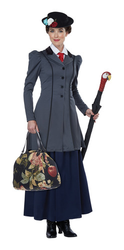 Disfraz De Mary Poppins Talla Small Para Mujer, Halloween