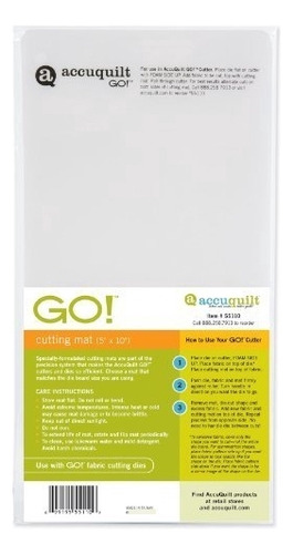 Accuquilt Go Alfombrilla Corte; 5-inch-by-10-inch