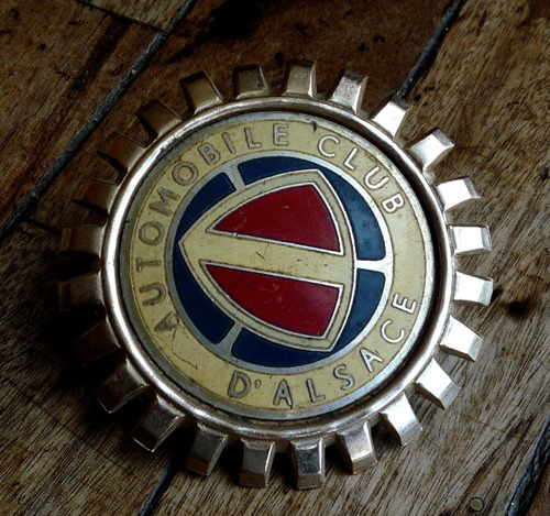 Emblema Auto Antiguo Club De Alsacia Colección Rar 101218swt