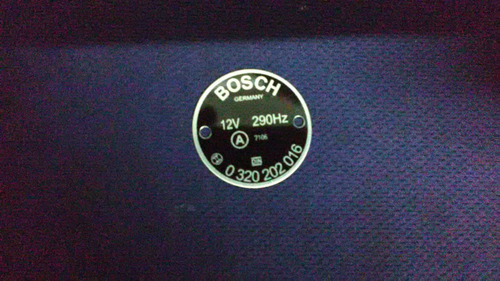 Chapa Identificación Bocina Bosch