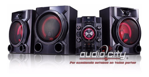 Minicomponente X Boom LG Cm5760 Bluetooth Karaoke Usb 13200w Color Negro