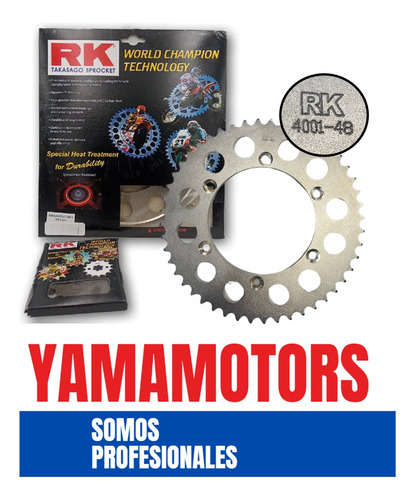 Corona 48d Yamaha Yz-125 6 Huecos (pase-520) Rk Japon       