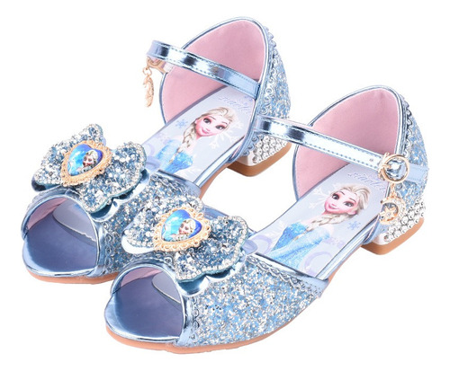 Sapatos De Salto Alto Infantil Frozen Summer Princess Elsa