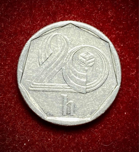 Moneda 20 Hellers Republica Checa 1993 Hm Castillo Km 2.1