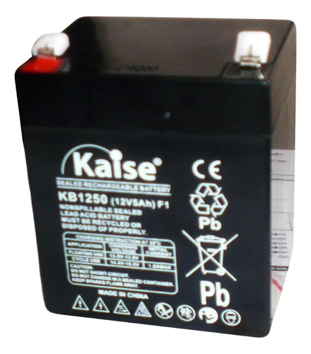 Batería Seca Recargable 12voltios 5 Ah Kaise Kb1250f1