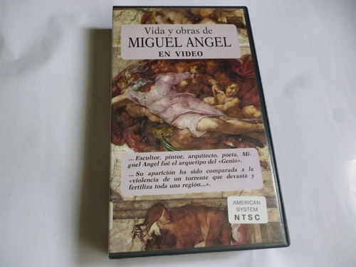 Cinta Vhs Vida Y Obra De Miguel Angel       Ljp