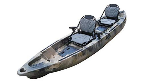 Bkc Tk122u Kayak De Pesca En Tándem De 12' 6  Para 2 O 3 Per