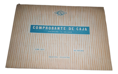 Form. Comprobante De Caja X 40 Hojas - Vintage