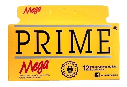 Preservativos Prime Mega X 12 Unidades