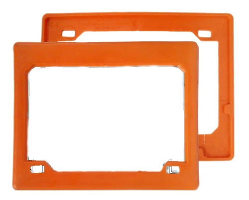 Porta Placa Moto Universal Plástico Protege Resalta X5