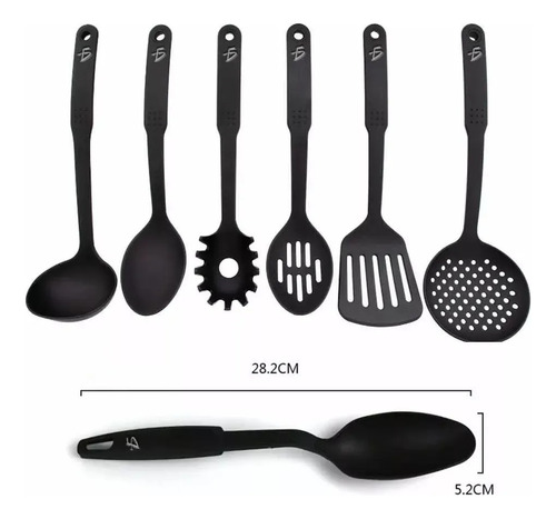 13-piece Non-stick Black Cookware Set