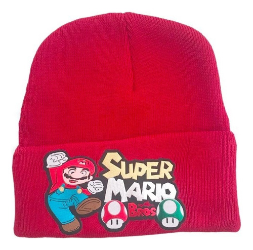 Gorro Lana Mario Bross Super Heroes Gr03