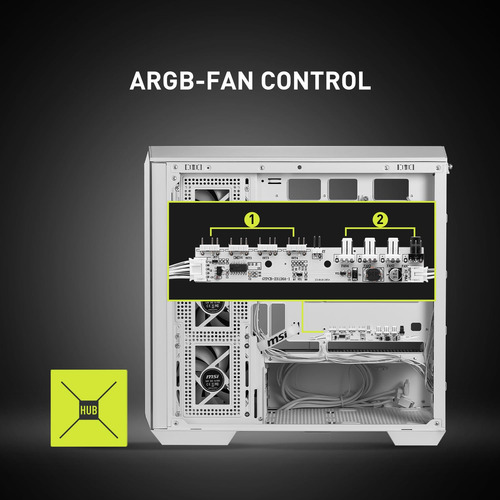 Funda Para Pc Msi Mag Pano M100r Pz Blanca Micro-atx Con 4 V