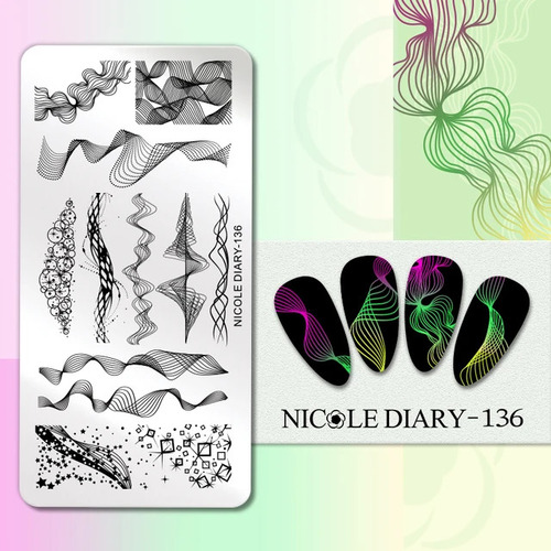 Placa De Stamping 136 Nicole Diary